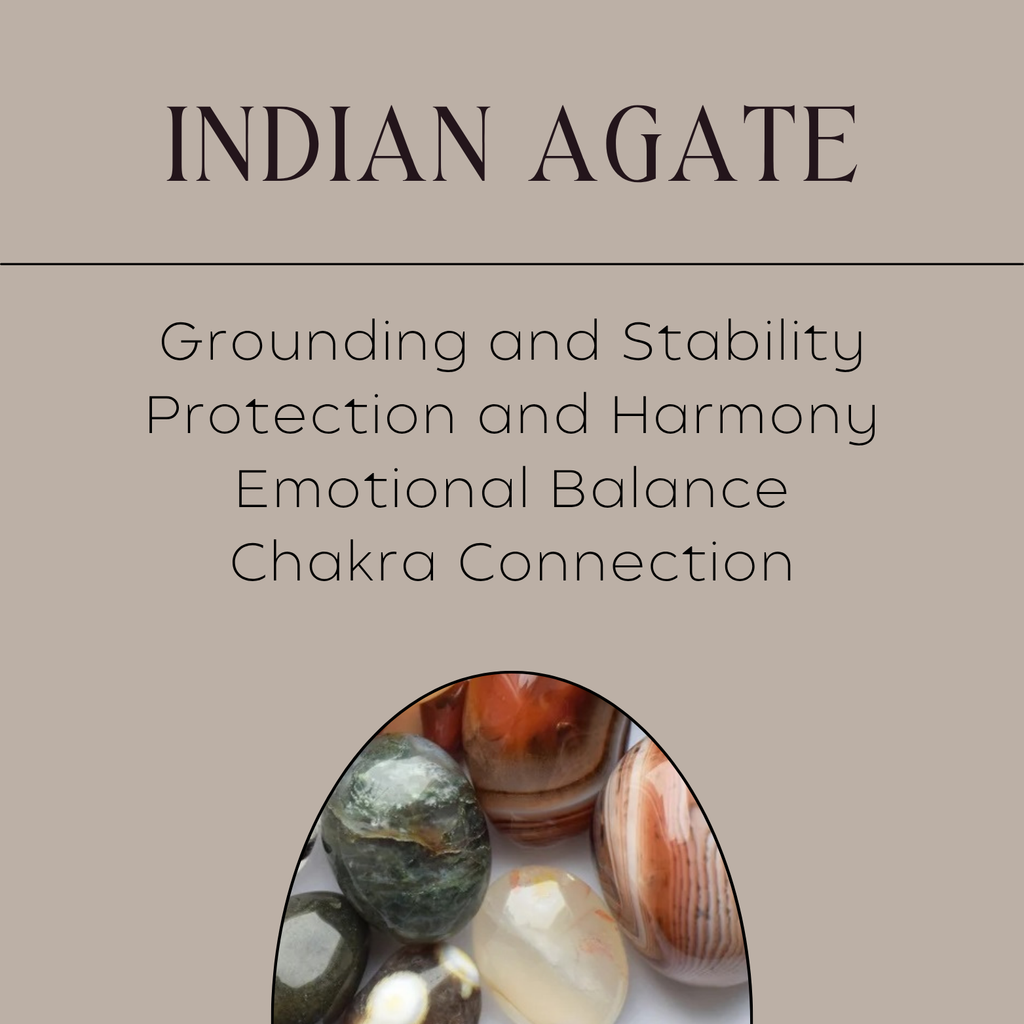 Indian Agate & Monstera Drop Earrings – Gold-Plated Stainless Steel