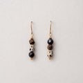 TIger Eye Dalmatian Drop Earrings – Gold-Plated Stainless Steel