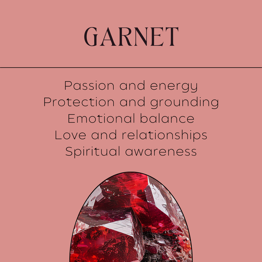 Garnet Bar Drop Earrings – Gold-Plated Stainless Steel
