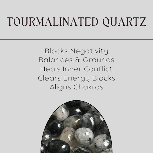 Tourmalinated Quartz Pebble Drop Earrings – Gold-Plated Stainless Steel